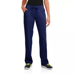 Athletic Works Women's Black Blue Gray Relaxed Pants 4-6 8-10 M 12-14 L 16-18 2X - Picture 1 of 5
