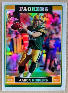 2006 Topps Chrome Football #14 Aaron Rodgers Green Bay Packers Refractor - Bild 1 von 7