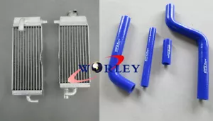 Aluminum Radiator+BLUE Silicone Hose For YAMAHA YZ125 YZ 125 1996-2001 99 98 97 - Bild 1 von 11