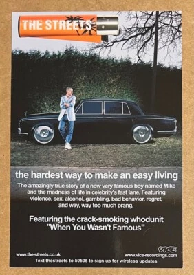 The Streets - The Hardest Way to Make an Easy Living RARE promo collectible card - Image 1 of 2