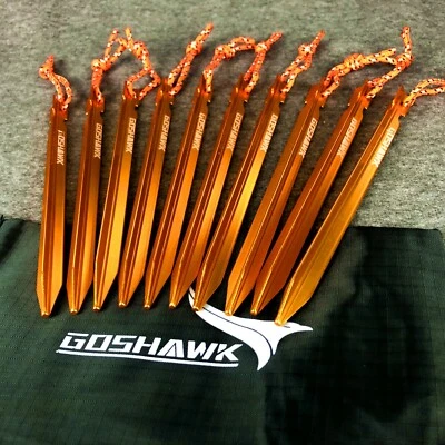 8Pcs 18cm Aluminum Alloy Tent Peg - image 1 of 4