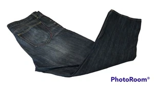 Banana Republic gerade Passform dunkle Waschung Herrenjeans Größe 35 x 32 (passt 35 x 31) - Bild 1 von 10