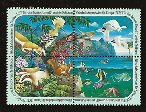 UN Scott #Vienna 110-13, Block of 4 1991 Complete Set FVF MNH - Picture 1 of 1