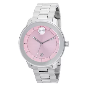 Reloj de cuarzo Movado 3600872 para mujer con esfera rosa verso audaz - Imagen 1 de 4