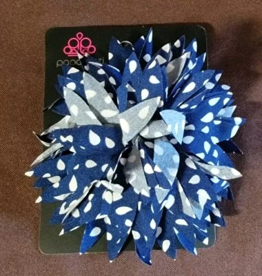 Accesorio de pinza de pelo azul panache lunares paparazzi Foto 1 de 3