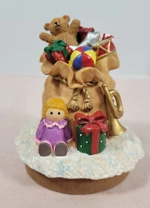 Candle Jar Topper Navidad Vacaciones Bolsa llena de regalos Santa-saco - Imagen 1 de 9