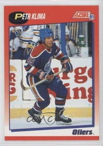 1991-92 Score Canadian Bilingual Petr Klima #136