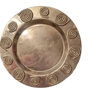 Vintage Old Town Imports Handmade Mexico Aluminum Serving Tray 15 3/4" w Spatch - Picture 1 of 8