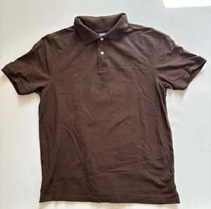 Camisa polo Merona Ultimate de algodón marrón talla grande para hombre - Imagen 1 de 11