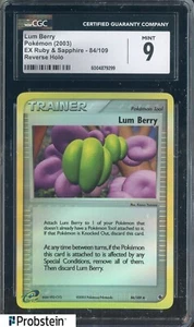 2003 Pokemon EX Ruby & Sapphire #84/109 Lum Berry CGC 9 MINT - Picture 1 of 2