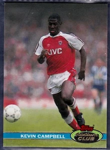 Topps 1992 Stadium Club-#015-Arsenal-Kevin Campbell - Imagen 1 de 1
