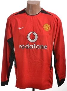 Manchester United 2002/2004 Heim Fußball Trikot Nike Größe S Erwachsene Langarm - Bild 1 von 9