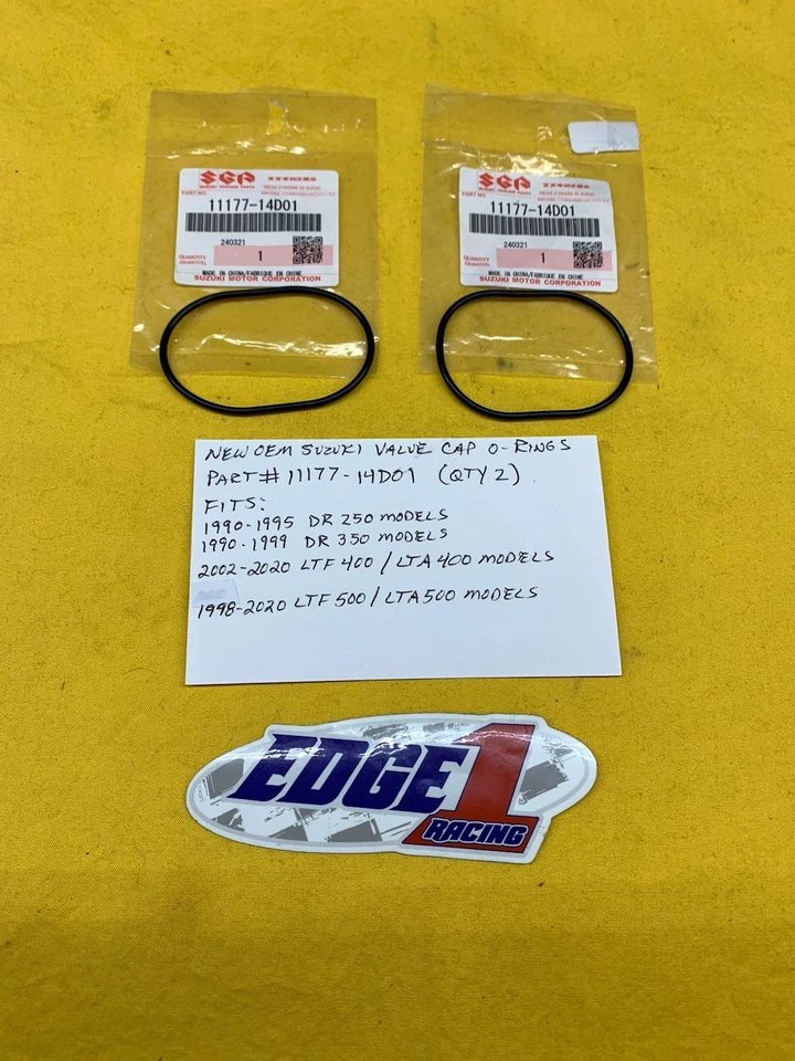 OEM SUZUKI TAPA VÁLVULA JUNTAS TÓRICAS (11177-14D01) DR350/400 EIGER/VINSON 500 LTF LTA Foto 1 de 1