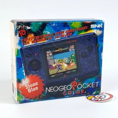 Console NeoGeo Pocket Color Stone Blue (NGPC/Neo Geo) (Wth Box/No Battery Cover) - Photo 1/4