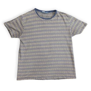 Camisa Polo by Ralph Lauren Hombre XL 80s 90s Rayas Azul Marino y Beige - Imagen 1 de 8