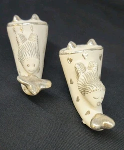 Salero y pimentero con incrustación de plata Emilia Castillo Plata Nueva México  - Imagen 1 de 6