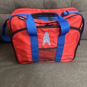 1990er Mead NFL Houston Oilers Messenger Handgepäck Fitnessstudio Laptop Buchtasche - Bild 1 von 11