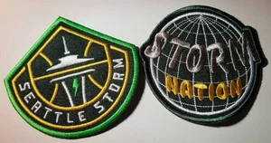 WNBA Seattle Storm Embroidered Patch 2 pc. roughly 3" or so - Picture 1 of 2