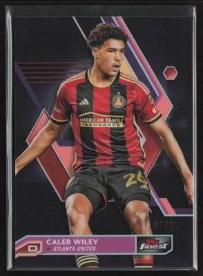 2023 TOPPS FINEST MLS CALEB WILEY BLACK REFRACTOR 1/10 - Image 1 of 4