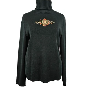Bogner Damen Wollpullover US 12 Euro schick Luxus Skibekleidung Apres bestickt Vintage - Bild 1 von 16