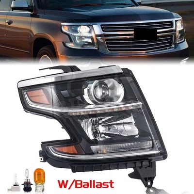 Faro de xenón HID/HID para Chevy Tahoe Suburban 2015-2020 con bombilla de lastre pasajero Foto 1 de 4