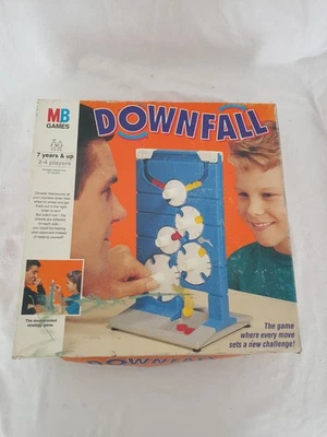 Downfall Game MB Games Vintage 1992  Complete Poor Box - Image 1 of 4