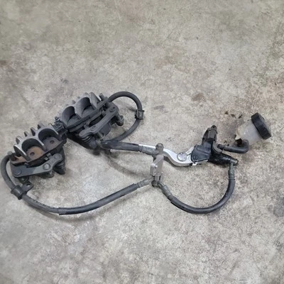 1999 2000 2001 2002 SUZUKI SV650S OEM FRONT BRAKE CALIPERS & MASTER CYLINDER  - Image 1 of 4