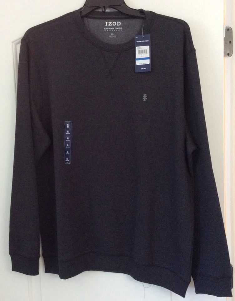 IZOD Advantage Performance Para hombres Sudadera Polar Pullover NEGRA Talla XL NUEVA CON ETIQUETAS Foto 1 de 4