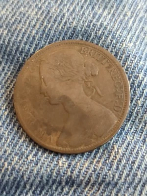 1 centavo Grã-Bretanha 1862 - Imagem 1 de 4