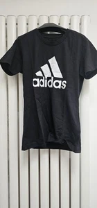Adidas Black T-shirt Size XS Women's Short Sleeve Cotton BNWT - Picture 1 of 4