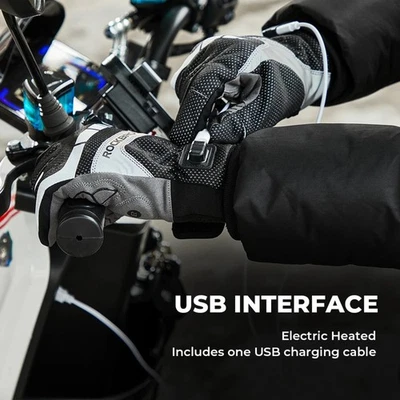  Heated Cycling Gloves Electric Scooter Bike Gloves USB Post Heating The - Image 1 of 4