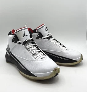 New Nike Air Jordan 22 OG White Varsity Red Black (2007) 315299 161 Men size 9 - Picture 1 of 10