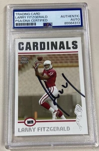 Larry Fitzgerald 2004 Topps Signed Autograph Auto Rookie Card RC PSA/DNA - Foto 1 di 2