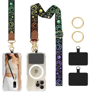 TiMOVO 150cm Regulowany pasek na smycz telefonu Crossbody Nadgarstek Uchwyt na klucze Zestaw - Zdjęcie 1 z 9
