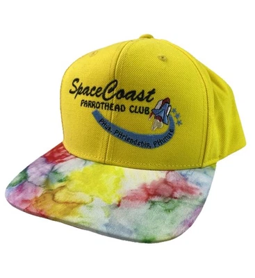 Gorra SpaceCoast Parrothead Club Snap Back Tie Dye bordada para hombre Parrot Jim Foto 1 de 4