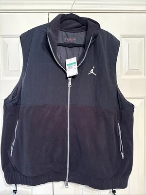 Para hombres Talla XL Nike Air Jordan Essentials Invierno Polar Chaleco Cremallera Negro FD8628-010 Foto 1 de 4
