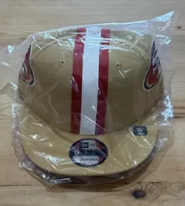 New Era NFL San Francisco 49ers Team 9Fifty 950 Snapback Hat Cap Tan Helmet OS - Picture 1 of 6