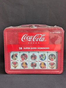 Juego de dominó Coca-Cola de gran tamaño 2004 de colección - Nuevo en caja en estuche de hojalata - Imagen 1 de 4