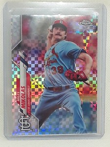 Miles Mikolas 2020 Topps Chrome Baseball - #180 X-Fractor - St. Louis Cardinals