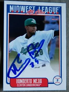 Tarjeta automática All-Star 2019 firmada por Humberto Mejía de los Miami Marlins - Imagen 1 de 1