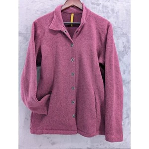 Cabela’s Damen Pullover Fleece Druckknopf Jacke burgund lila groß weich - Bild 1 von 13