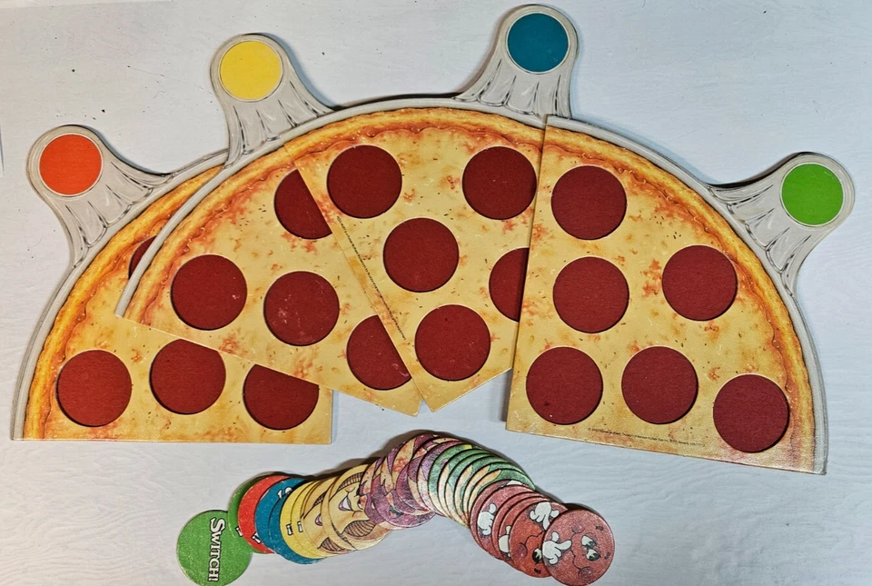 Tarjetas de juego de mesa Parker Brothers Pizza Party 1987 - piezas de repuesto Foto 1 de 1