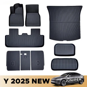 For New Tesla Model Y Launch 2025+ Juniper TPE Floor Mats & Cargo Liner Mat Lot - Picture 1 of 34