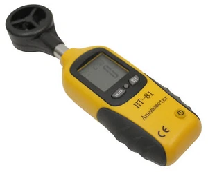 Digital Anemometer Wind Speed Air Velocity Temperature Sensor Thermometer Ht-81 - Picture 1 of 2