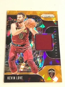 KEVIN LOVE 2019-20 PRIZM ORANGE ICE SENSATIONAL SWATCH CAVS SS-KLV - Picture 1 of 2
