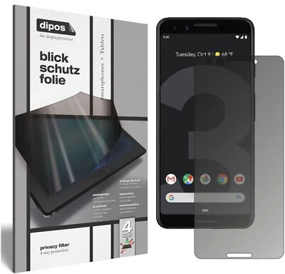 Screen Protector for Google Pixel 3 Privacy Filter 4-Way Protection dipos - Image 1 of 4