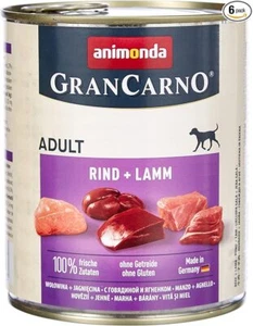 Animonda GranCarno Adult Hundefutter nass, Nassfutter für erwachsene Hunde, Rind - Bild 1 von 3
