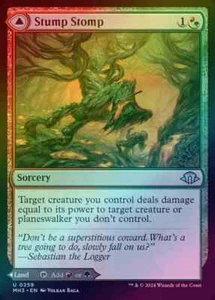 Modern Horizons 3 - Stump Stomp/Burnwillow Clearing - FOIL - MTG - NM - Picture 1 of 2