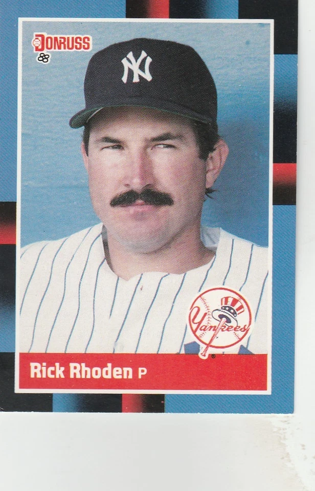 FREE SHIPPING-MINT-1988 Donruss New York Yankees Baseball Card #128 Rick Rhoden - Image 1 of 1