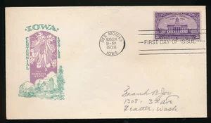US, FDC, Iowa, cachet, addressed - Picture 1 of 1